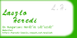 laszlo heredi business card